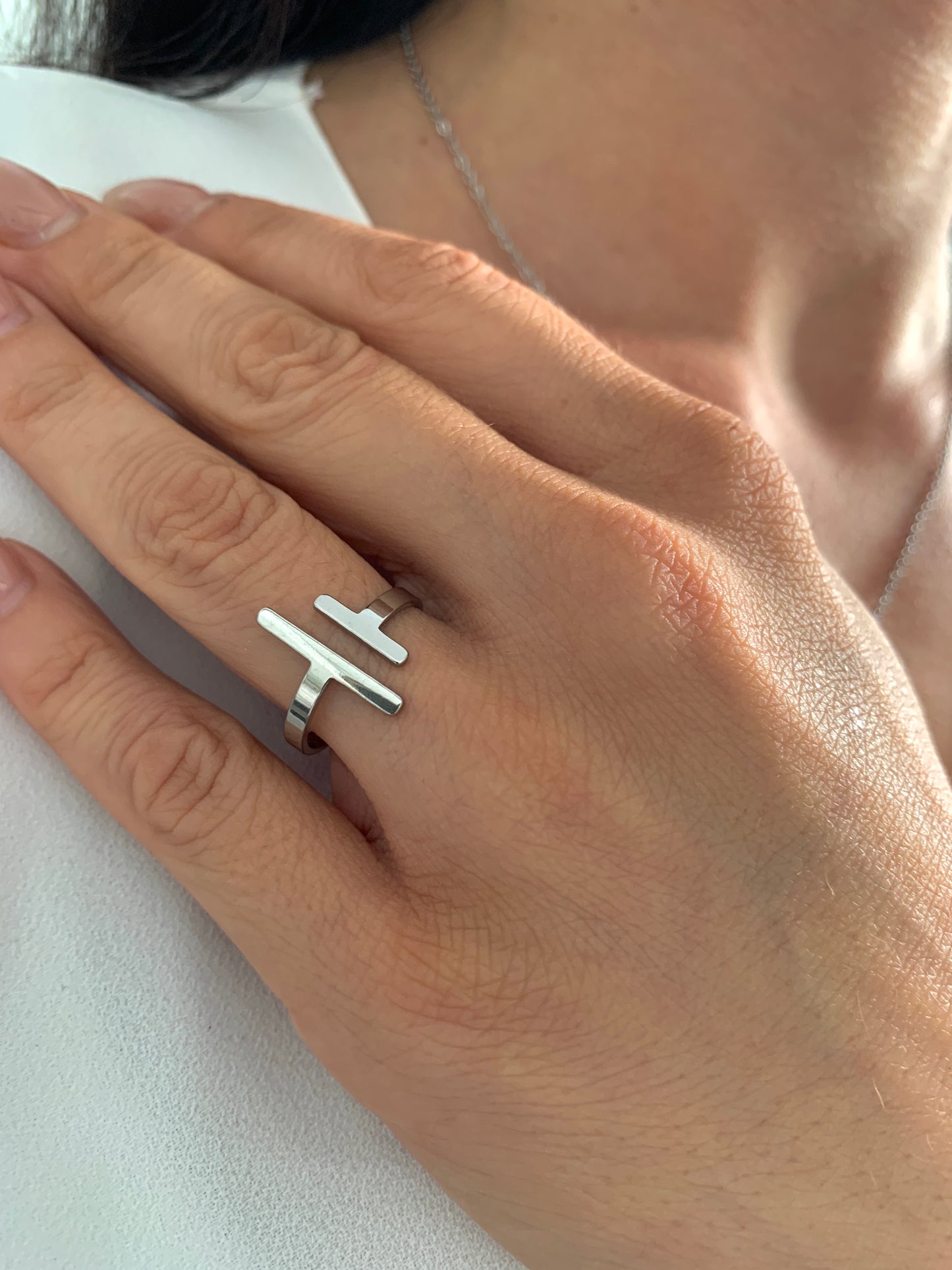 Statement Ring „Stuck on You“ – Minimalistischer Edelstahlring in Gold oder Silber – NataschaWoge®