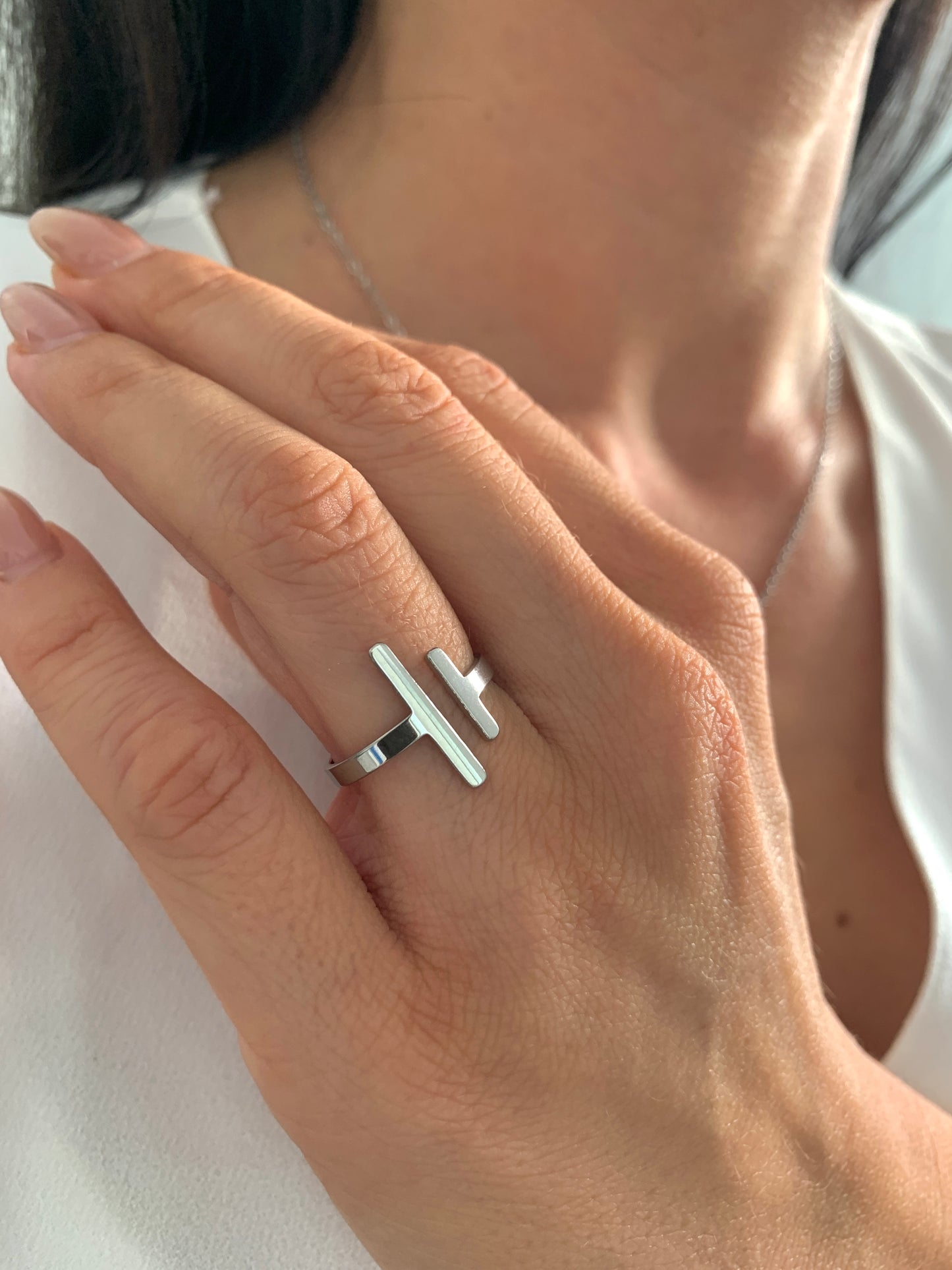Statement Ring „Stuck on You“ – Minimalistischer Edelstahlring in Gold oder Silber – NataschaWoge®