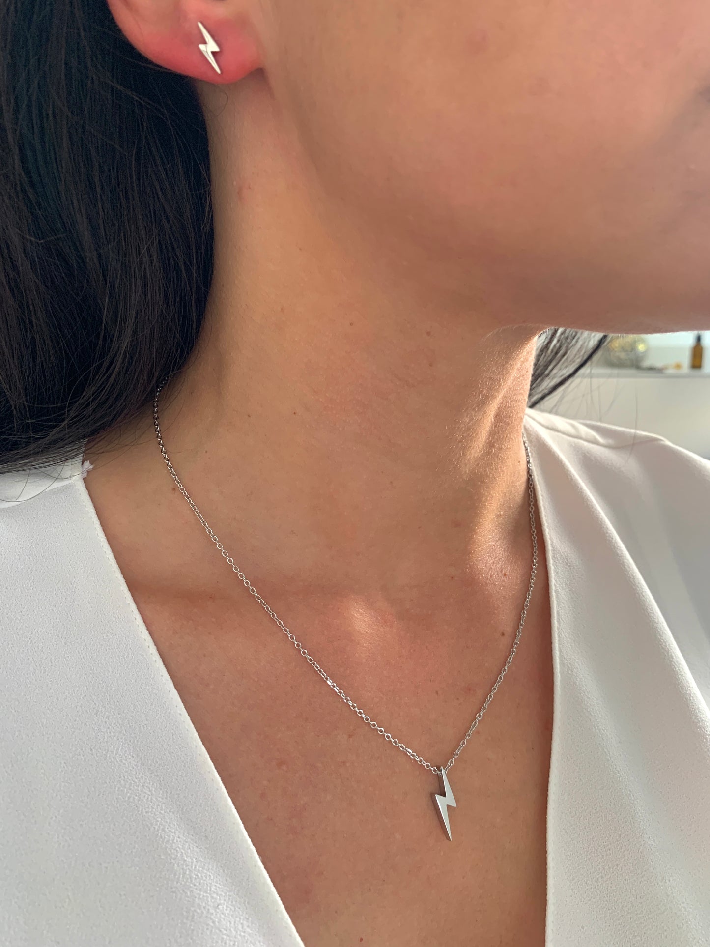 Mini Blitz Huggie Creolen Ohrringe Damen Edelstahl Gold Silber wasserfest – NataschaWoge®