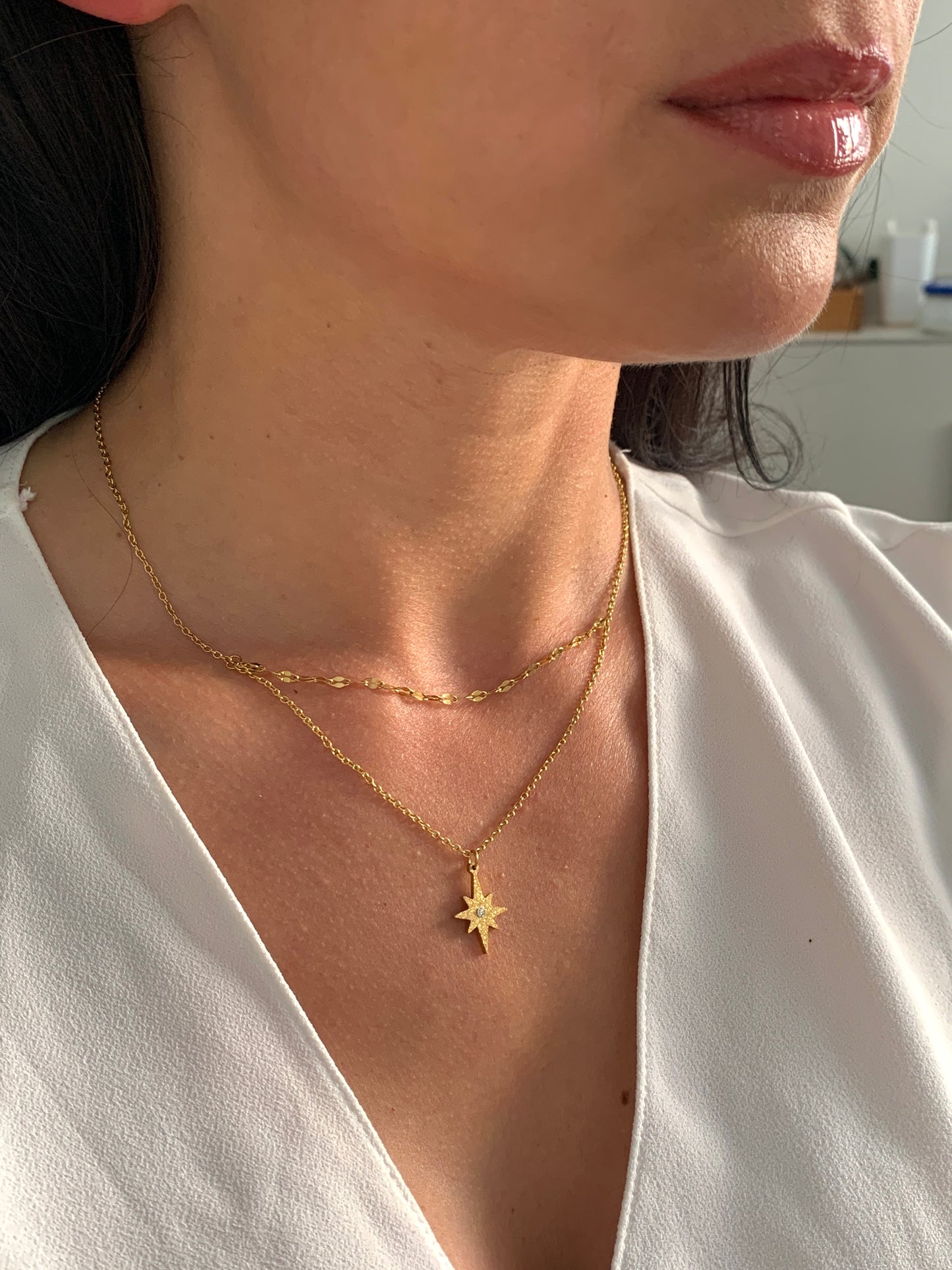 Stern Halskette – minimalistischer Edelstahlschmuck in Gold oder Silber – Natascha Woge®