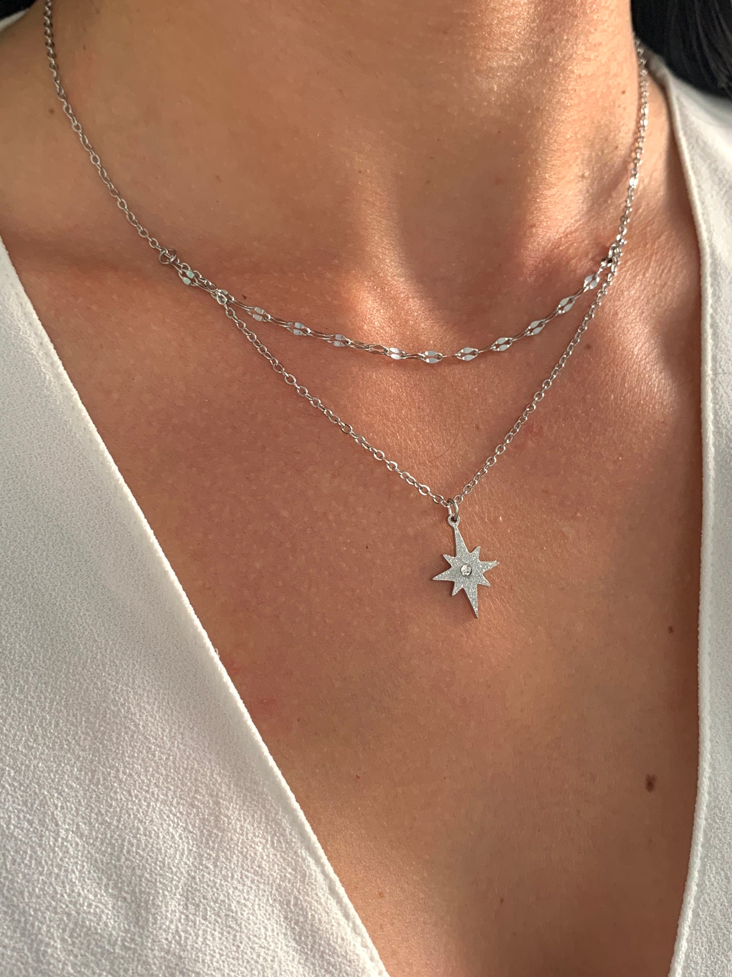 Stern Halskette – minimalistischer Edelstahlschmuck in Gold oder Silber – Natascha Woge®