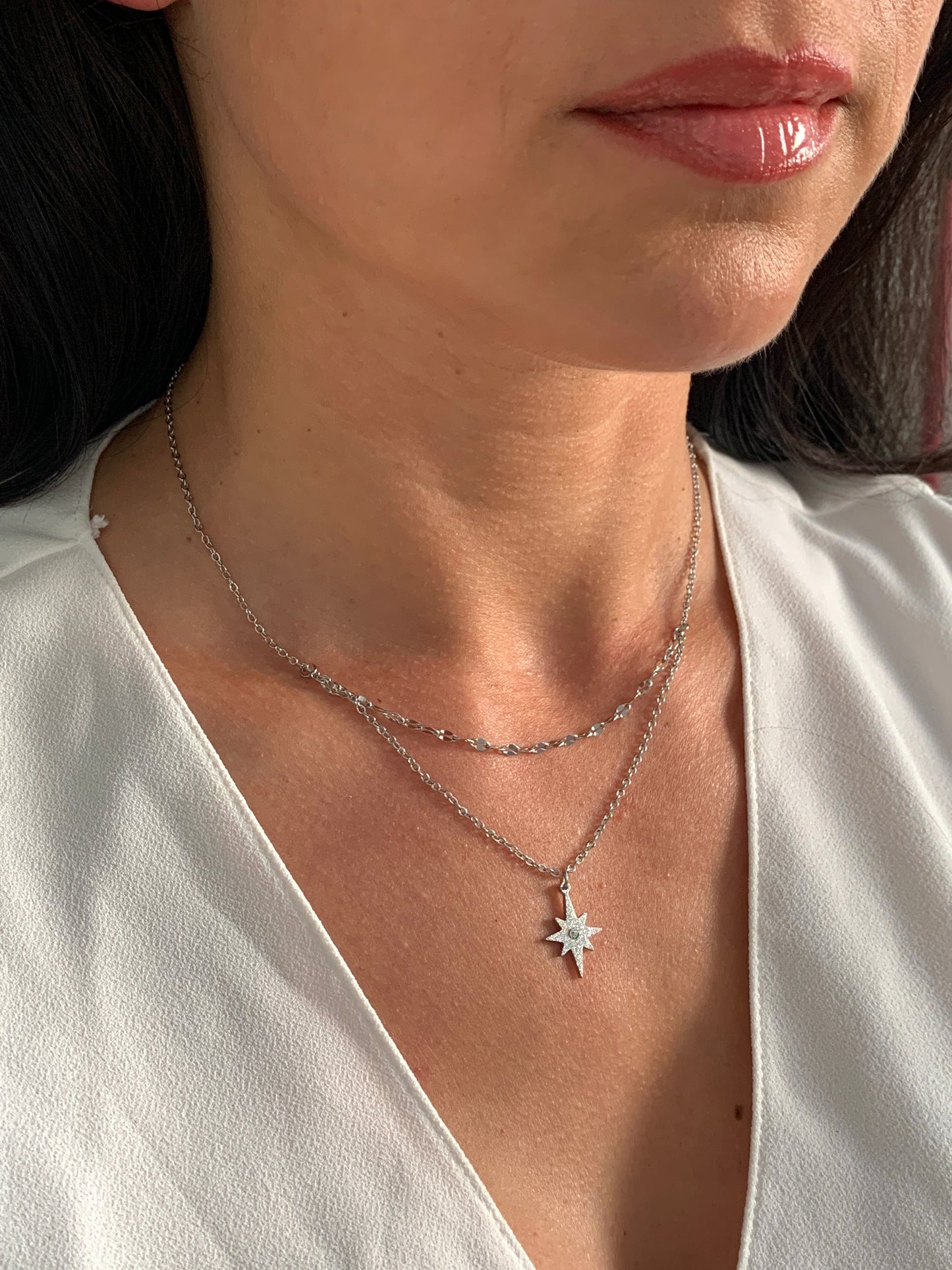 Stern Halskette – minimalistischer Edelstahlschmuck in Gold oder Silber – Natascha Woge®