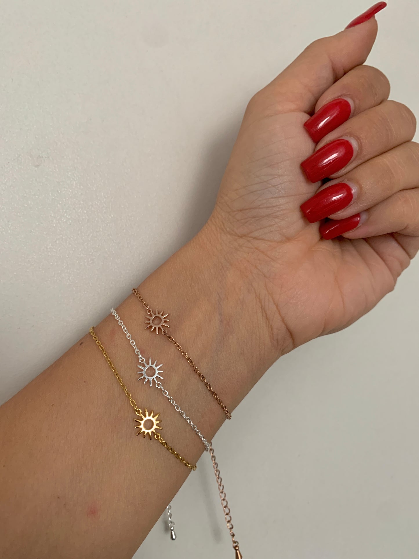 Sonne Armband – Minimalistischer Edelstahlschmuck in Gold, Roségold oder Silber – Natascha Woge®