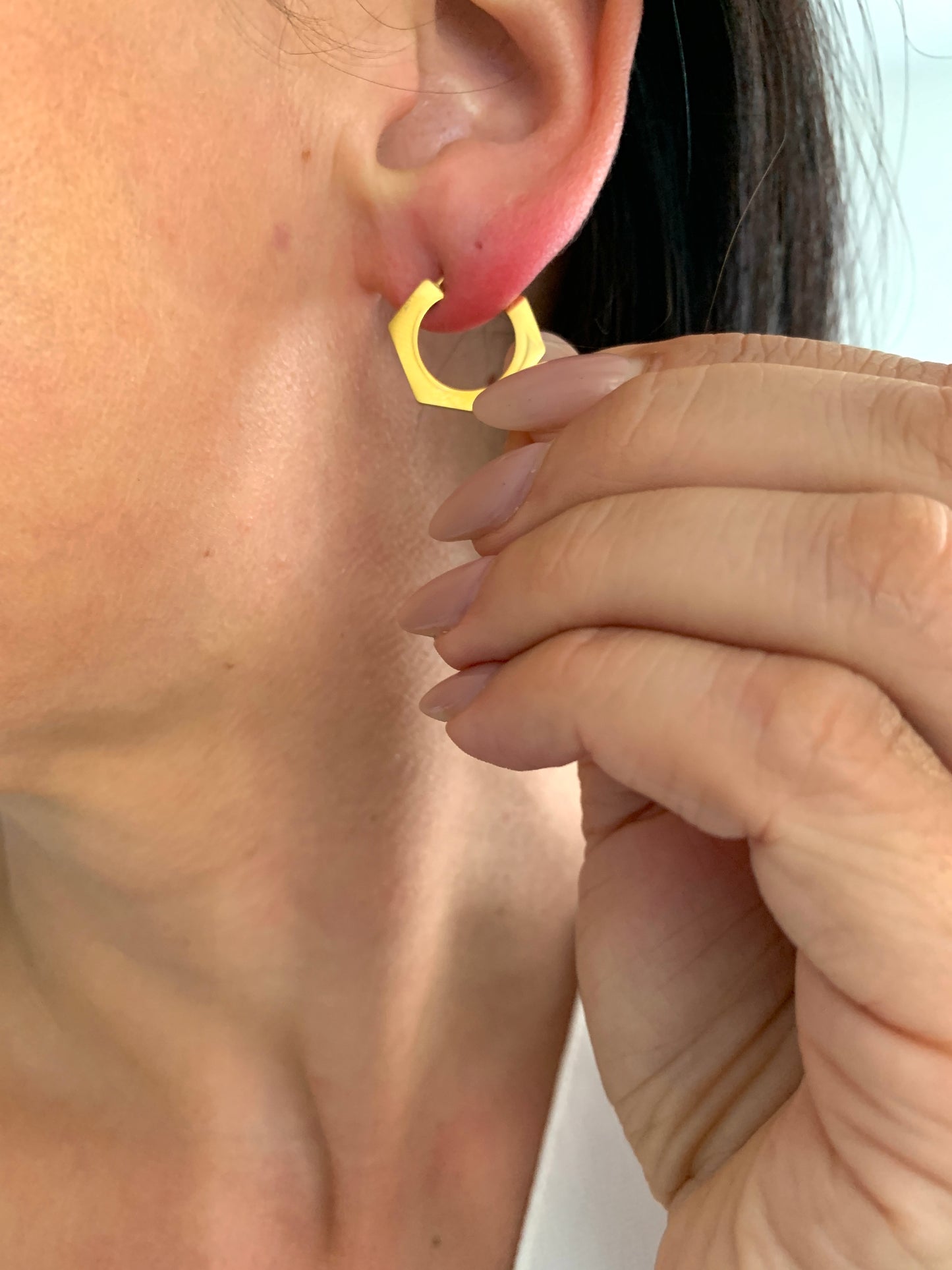 Mini Creolen Ohrringe Damen Edelstahl Gold Silber wasserfest – NataschaWoge®