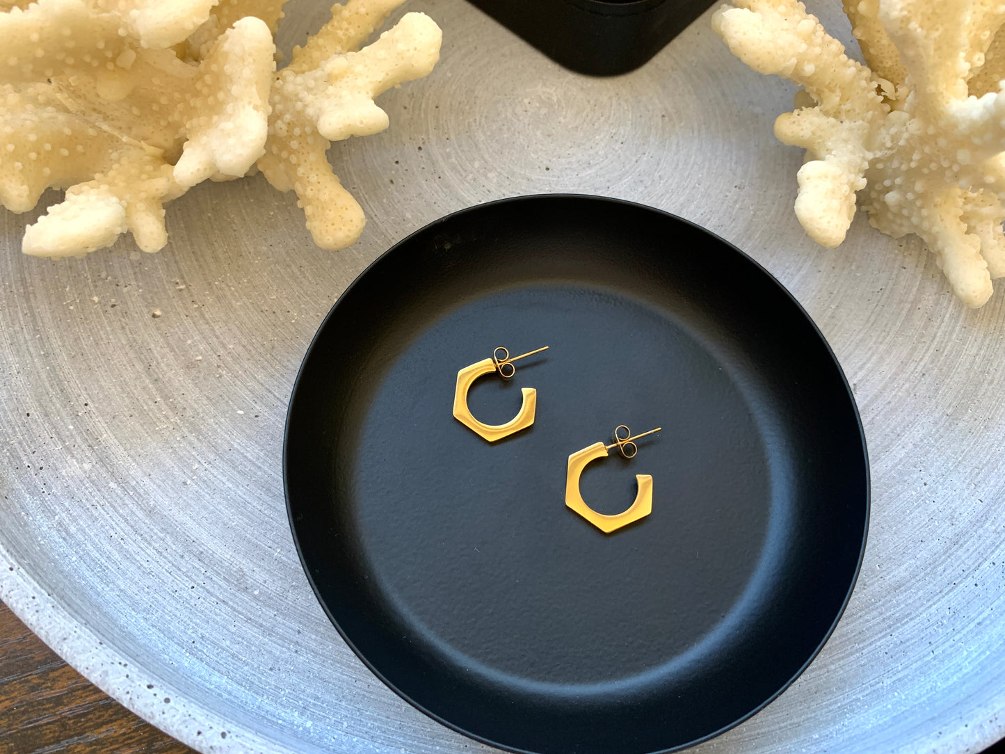 Mini Creolen Ohrringe Damen Edelstahl Gold Silber wasserfest – NataschaWoge®