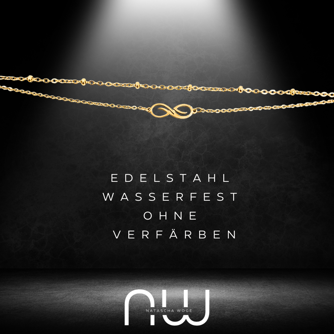 Doppeltes Unendlichkeit Armband – Minimalistischer Edelstahlschmuck in Gold oder Silber – NataschaWoge®