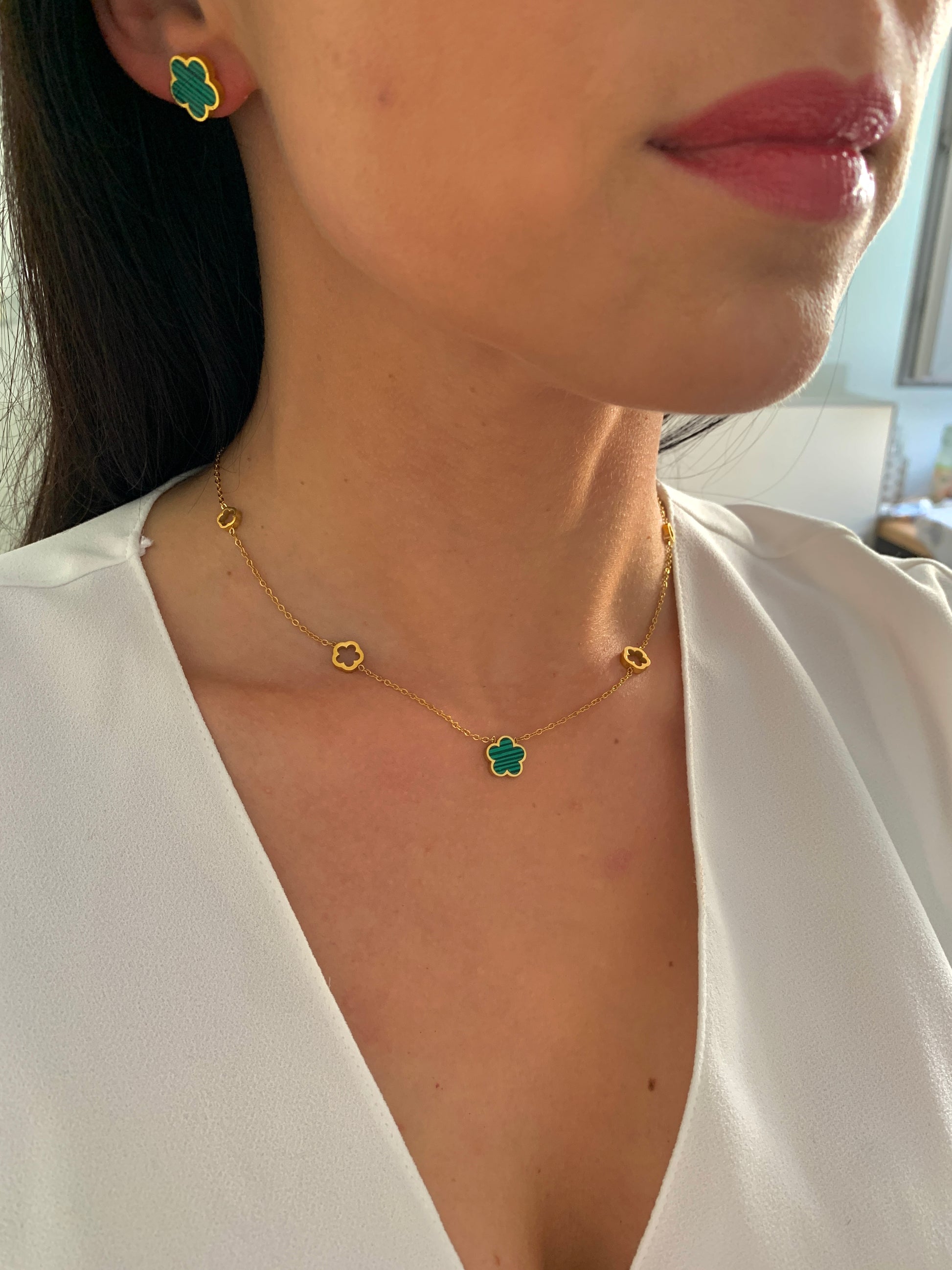 kleeblatt-schmuck-ohrstecker-gold-gruen-edelstahl-alltag