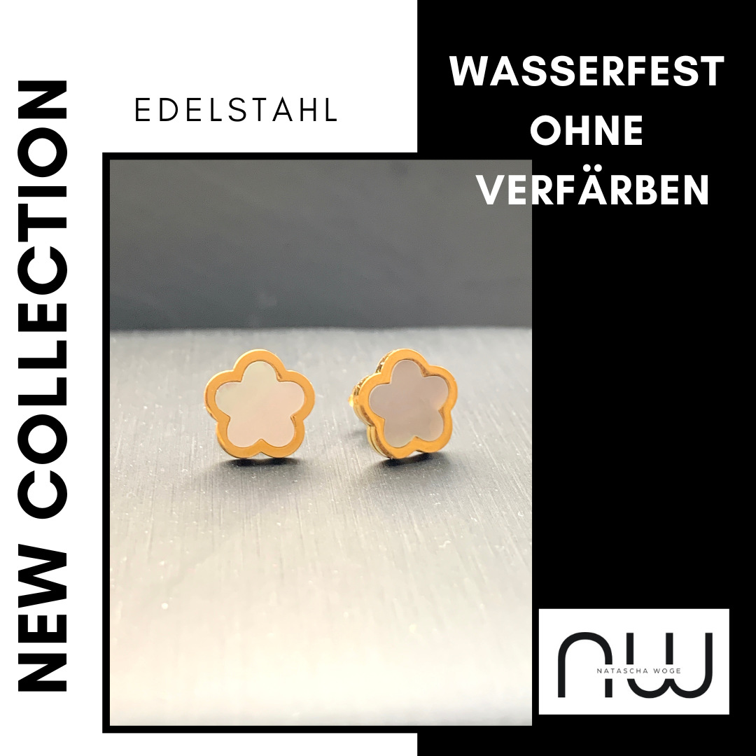 kleine-kleeblatt-ohrringe-edelstahl-gold-hypoallergen